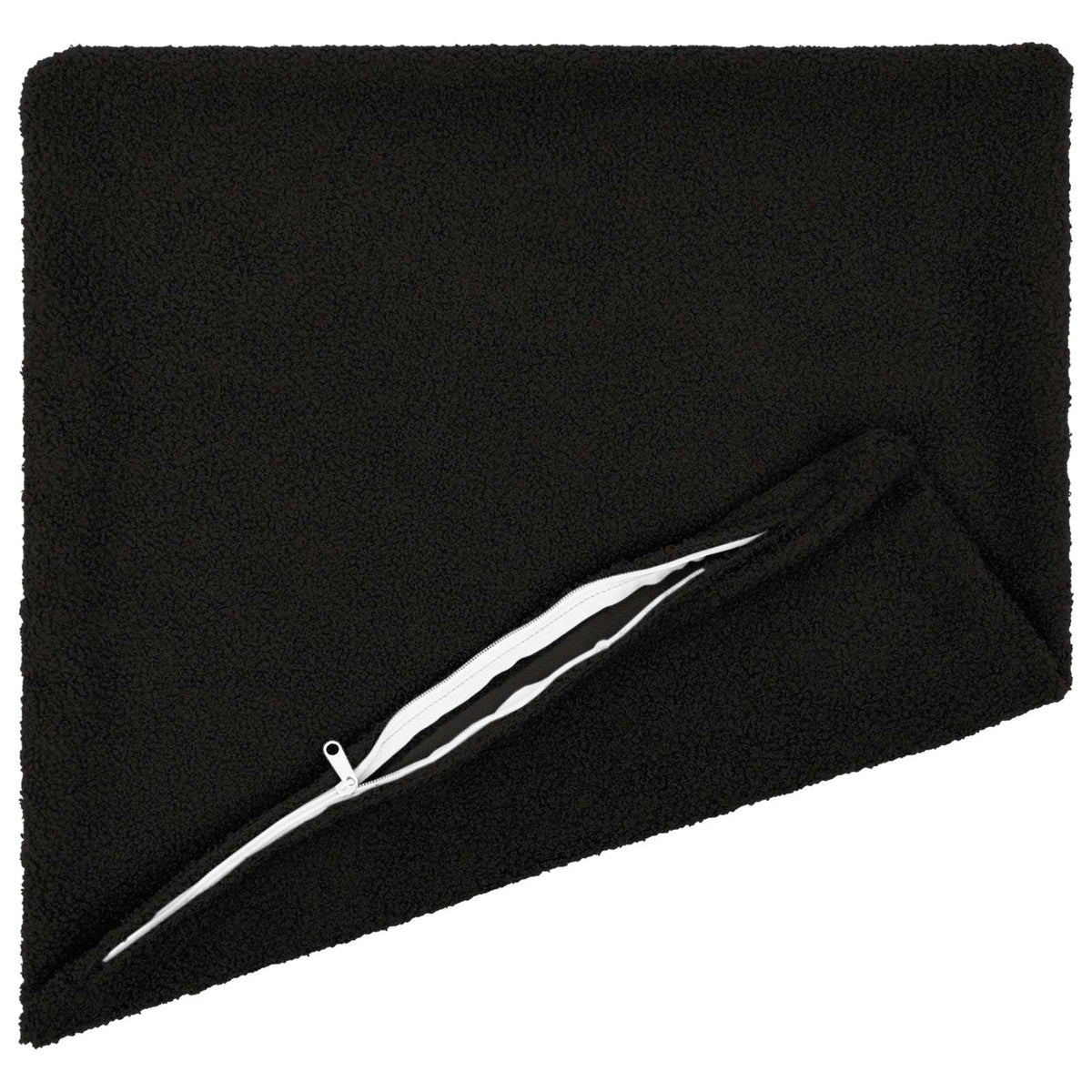 Cushion Cover HEERLEN Black Bouclé