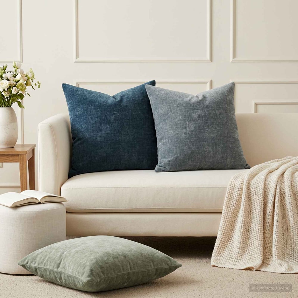 Cushion Cover 6 pcs HEERLEN Basic Light Blue