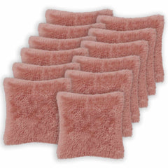 vidaXL Cushion Cover 12 pcs HEERLEN Pink 45 x 45 cm PV Fleece 2
