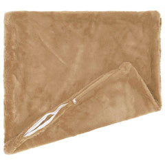 vidaXL Cushion Cover 12 pcs HEERLEN Taupe 45 x 45 cm Faux Rabbit Fur 4