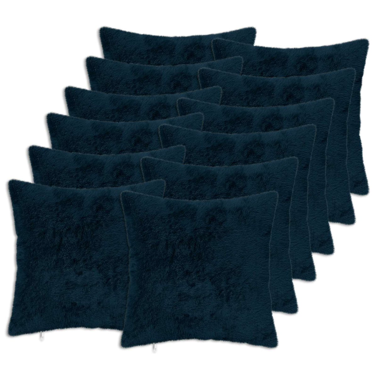 vidaXL Cushion Cover 12 pcs HEERLEN Navy Blue 45 x 45 cm 2
