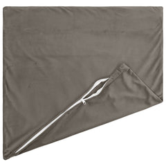 vidaXL Cushion Cover 12 pcs HEERLEN Light Grey 50 x 50 cm Velvet 4