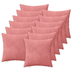 vidaXL Cushion Cover 12 pcs HEERLEN Pink 50 x 50 cm Velvet 2