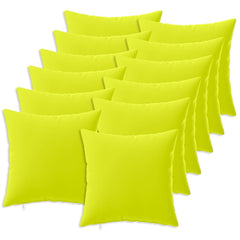 vidaXL Cushion Cover 12 pcs HEERLEN Bright Green 50 x 50 cm Polyester 2