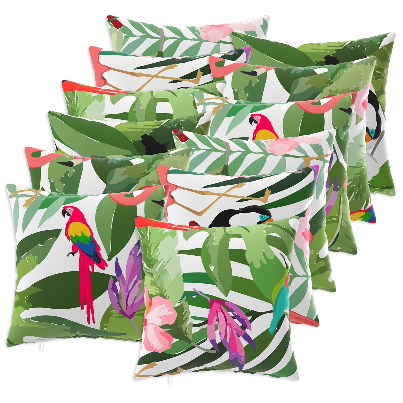 vidaXL Cushion Cover 12 pcs HEERLEN Multicolour 50 x 50 cm Polyester 2