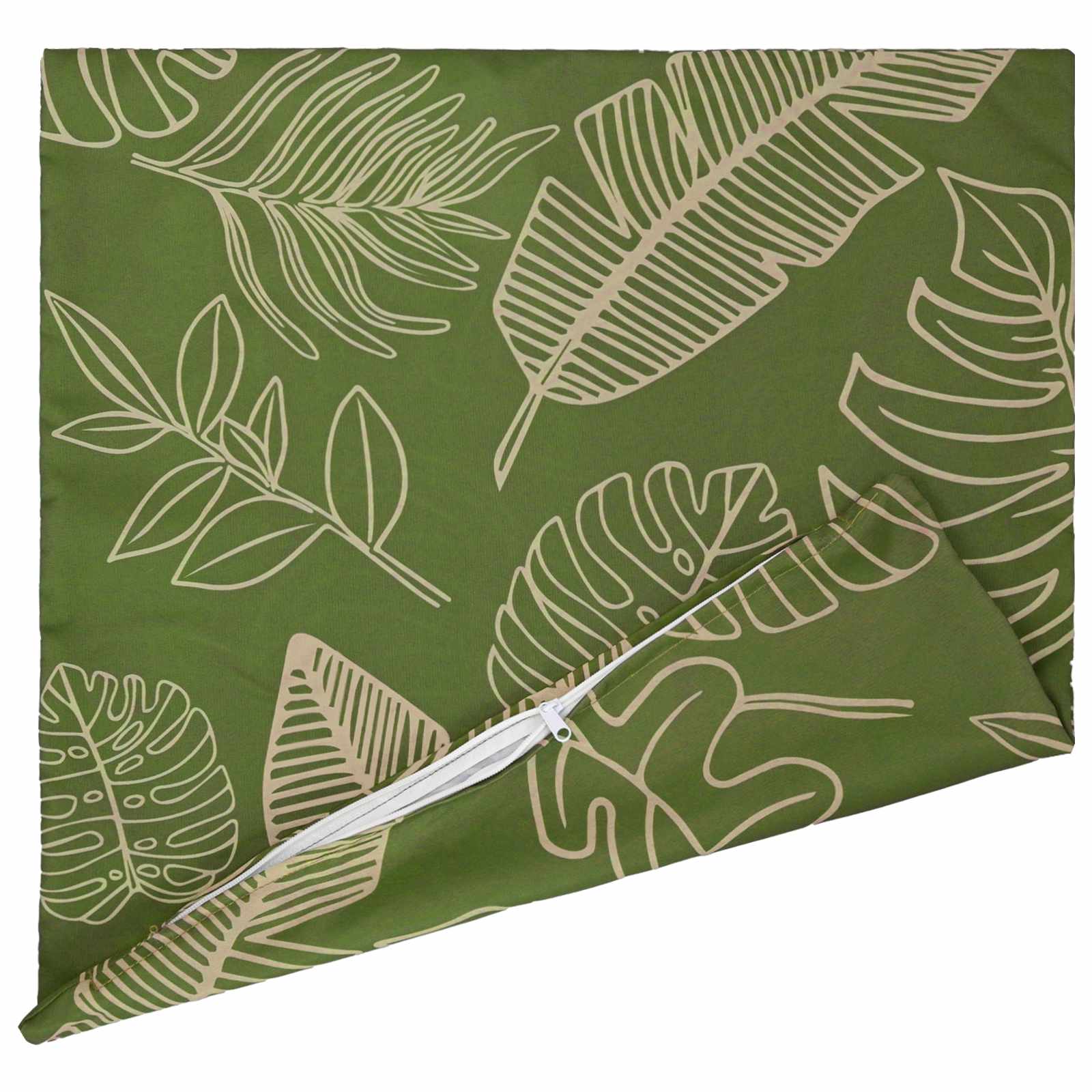 vidaXL Cushion Cover 12 pcs HEERLEN Leaf Design 50 x 50 cm Polyester 4