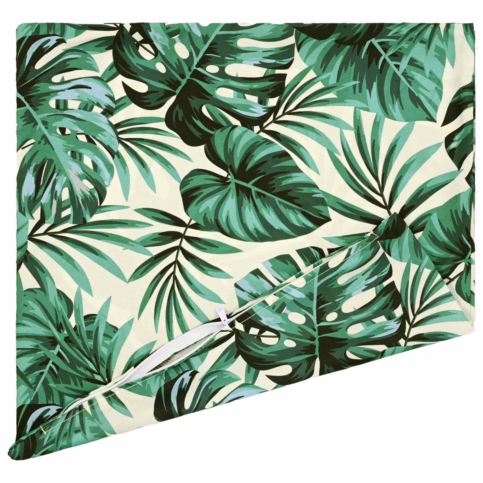 vidaXL Cushion Cover 12 pcs HEERLEN Leaf Pattern 50 x 50 cm Polyester 4