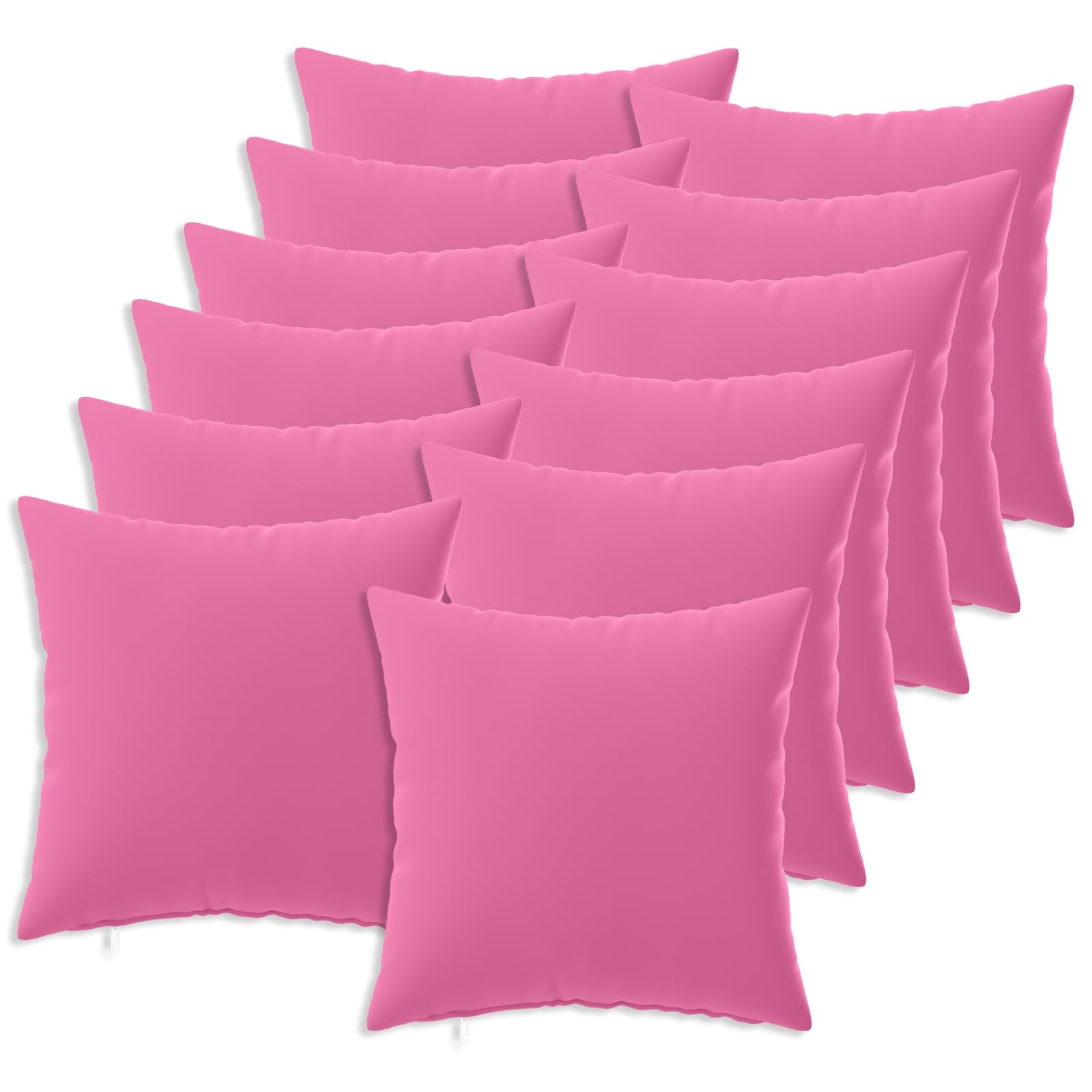 vidaXL Cushion Cover 12 pcs HEERLEN Pink 50 x 50 cm Polyester 2
