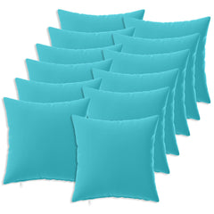 vidaXL Cushion Cover 12 pcs HEERLEN Turquoise 50 x 50 cm Polyester 2
