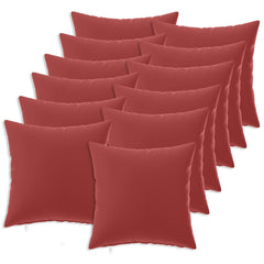 vidaXL Cushion Cover 12 pcs HEERLEN Wine Red 50 x 50 cm Polyester 2