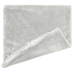 vidaXL Cushion Cover 12 pcs HEERLEN Light Grey 50 x 50 cm Flannel 4