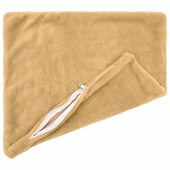 vidaXL Cushion Cover 12 pcs HEERLEN Taupe 50 x 50 cm Flannel 4