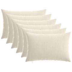 vidaXL Cushion Cover 6 pcs HEERLEN Cream 50 x 70 cm Chenille Fabric 2