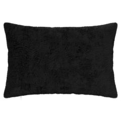 vidaXL Cushion Cover 6 pcs HEERLEN Black 50 x 70 cm Faux Rabbit Fur 3
