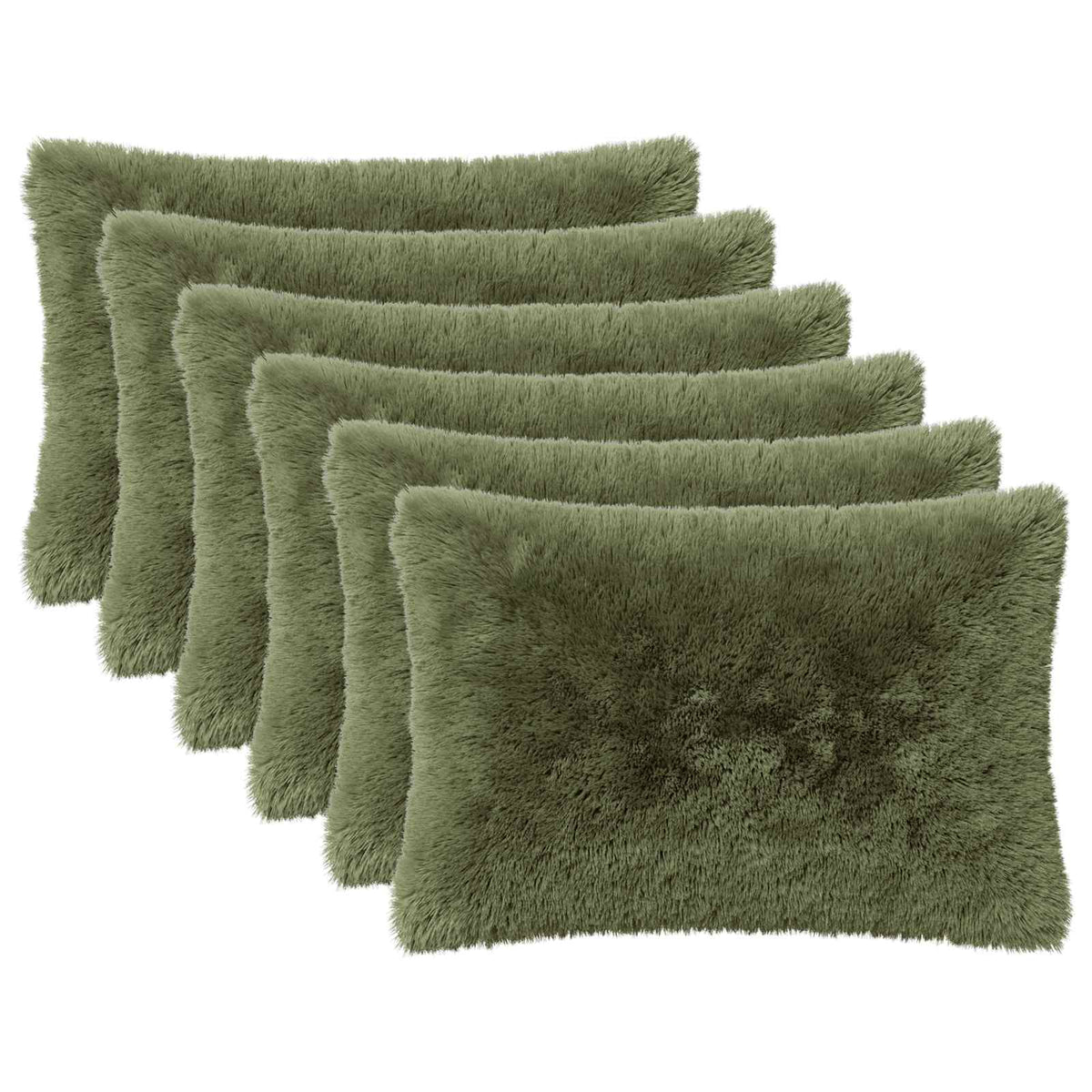 Cushion Cover HEERLEN PV Fleece 6 pcs Green
