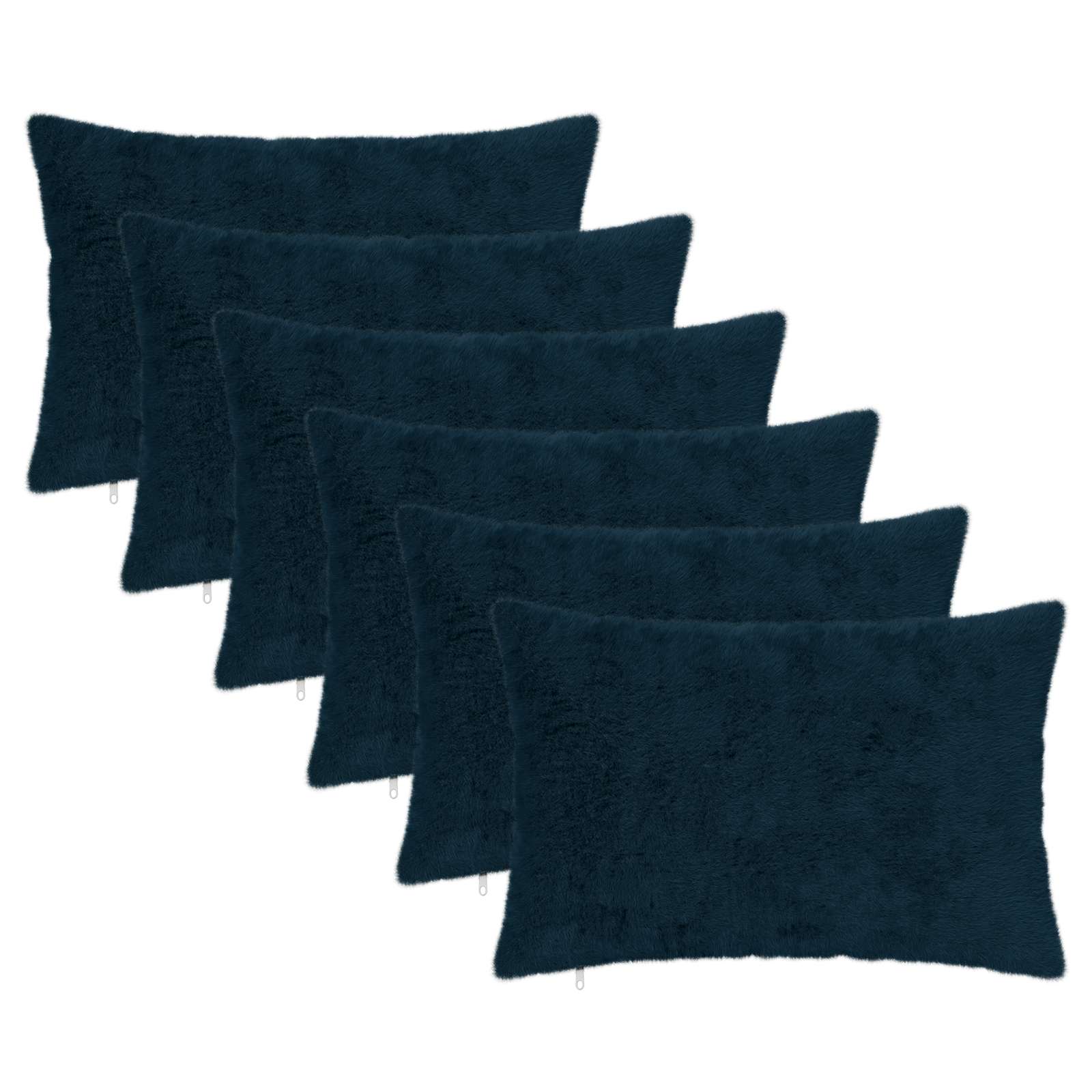vidaXL Cushion Cover 6 pcs HEERLEN Navy Blue 50 x 75 cm 2