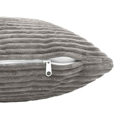 vidaXL Cushion Cover 6 pcs HEERLEN Light Grey 55 x 55 cm Corduroy 5