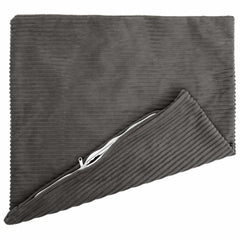 vidaXL Cushion Cover 6 pcs HEERLEN Dark Grey 55 x 55 cm Corduroy 3