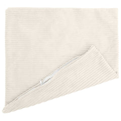 vidaXL Cushion Cover 6 pcs HEERLEN Cream 55 x 55 cm Corduroy 3