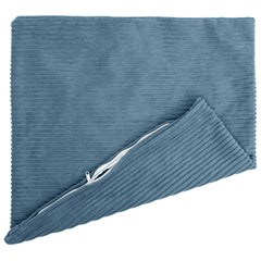 vidaXL Cushion Cover 6 pcs HEERLEN Blue 55 x 55 cm Corduroy 3