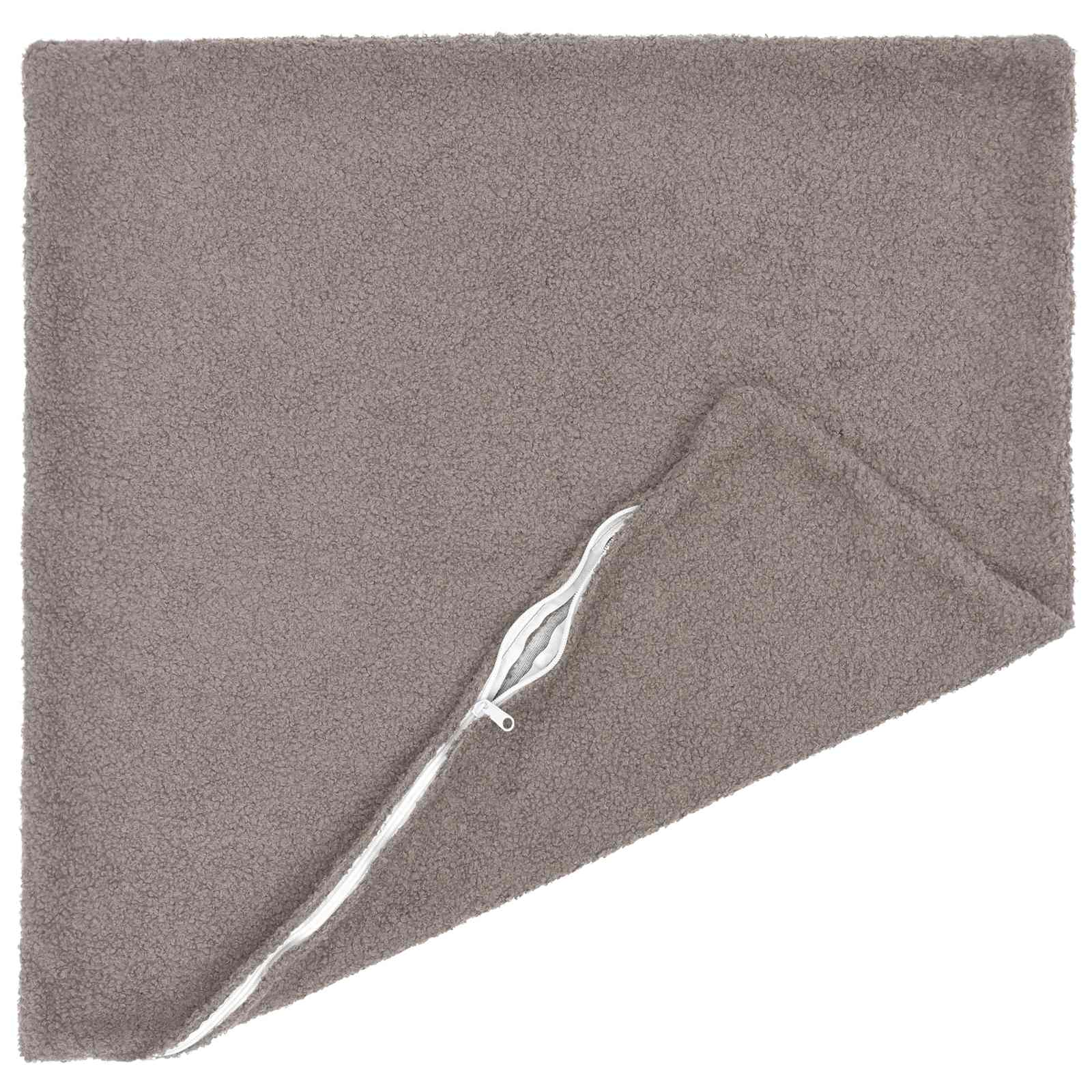 vidaXL Cushion Cover 6 pcs HEERLEN Light Grey 55 x 55 cm Bouclé 3