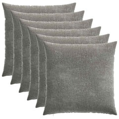 vidaXL Cushion Cover 6 pcs HEERLEN Dark Grey 55 x 55 cm 2