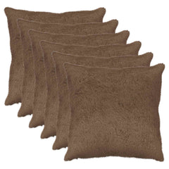 vidaXL Cushion Cover 6 pcs HEERLEN Light Brown 55 x 55 cm 2