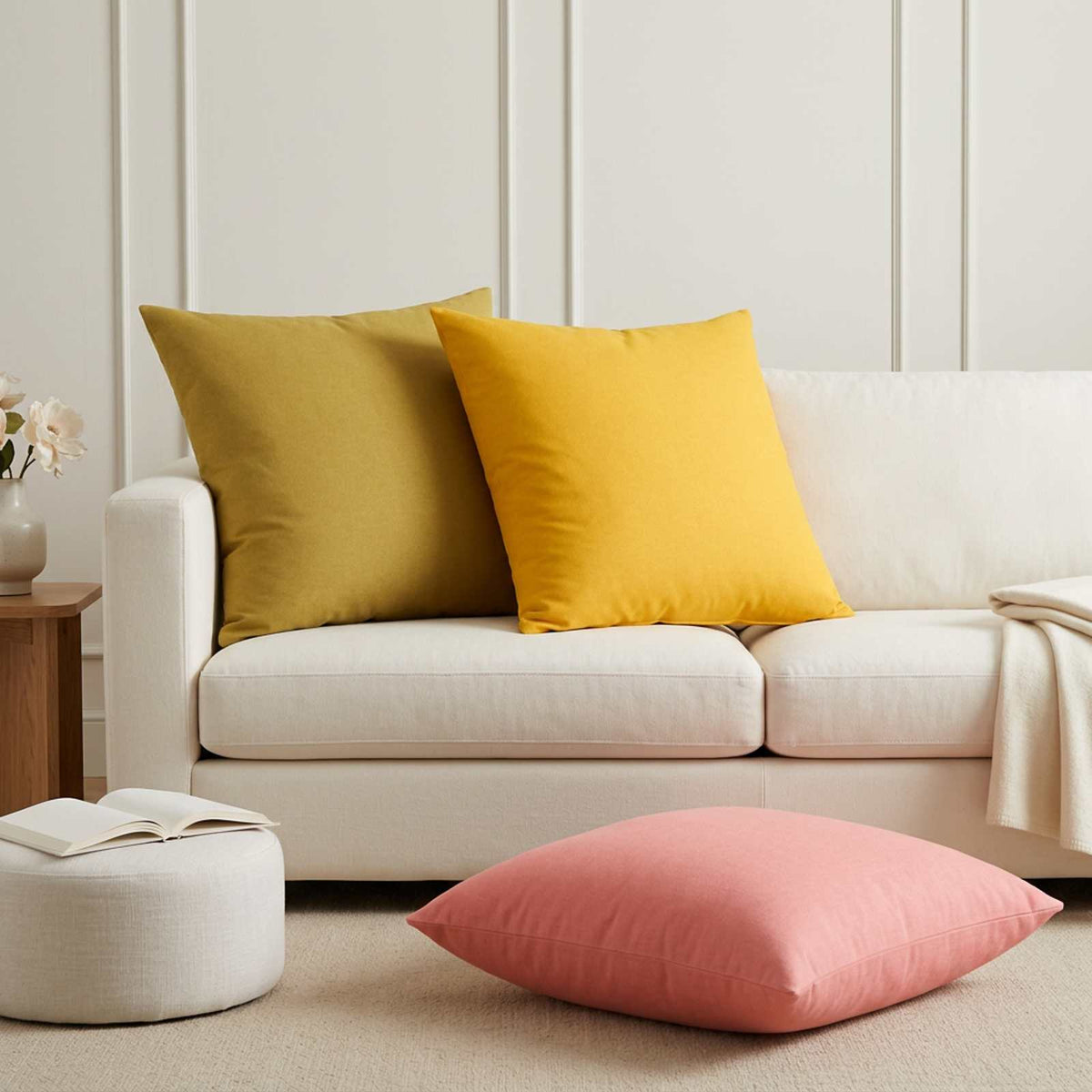 Throw Pillow HEERLEN 2 pcs Pink