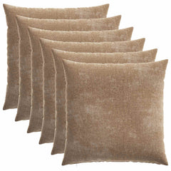 Cushion Cover HEERLEN Brown Chenille Fabric