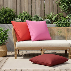 vidaXL Cushion Cover 6 pcs HEERLEN Red 80 x 80 cm Polyester 3