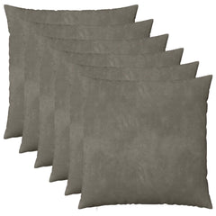 Cushion Cover 6 pcs HEERLEN Light Grey Velvet, image 2
