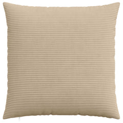vidaXL Cushion Cover 6 pcs HEERLEN Taupe 80 x 80 cm Corduroy 3