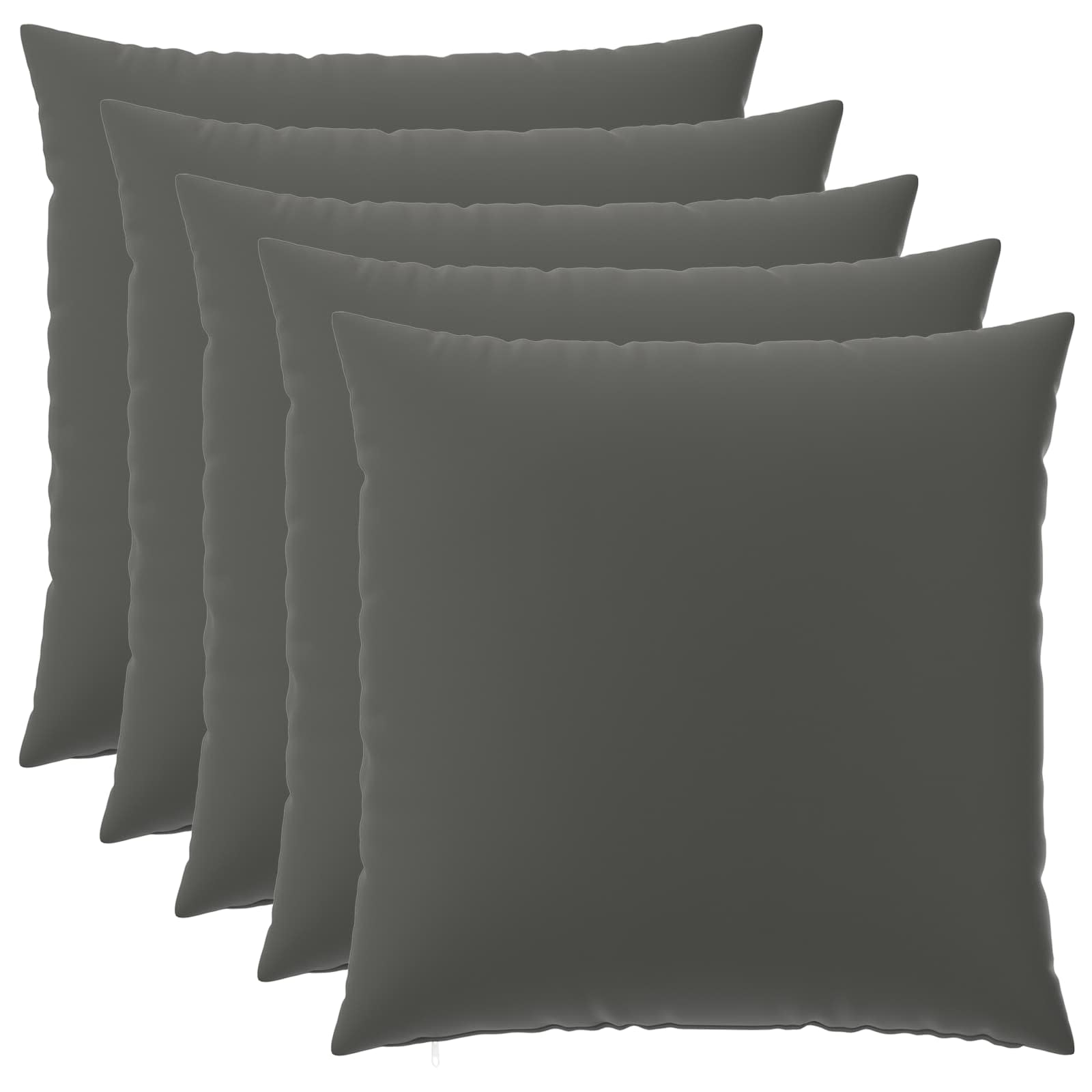 vidaXL Cushion Cover 6 pcs HEERLEN Anthracite 80 x 80 cm Polyester 2