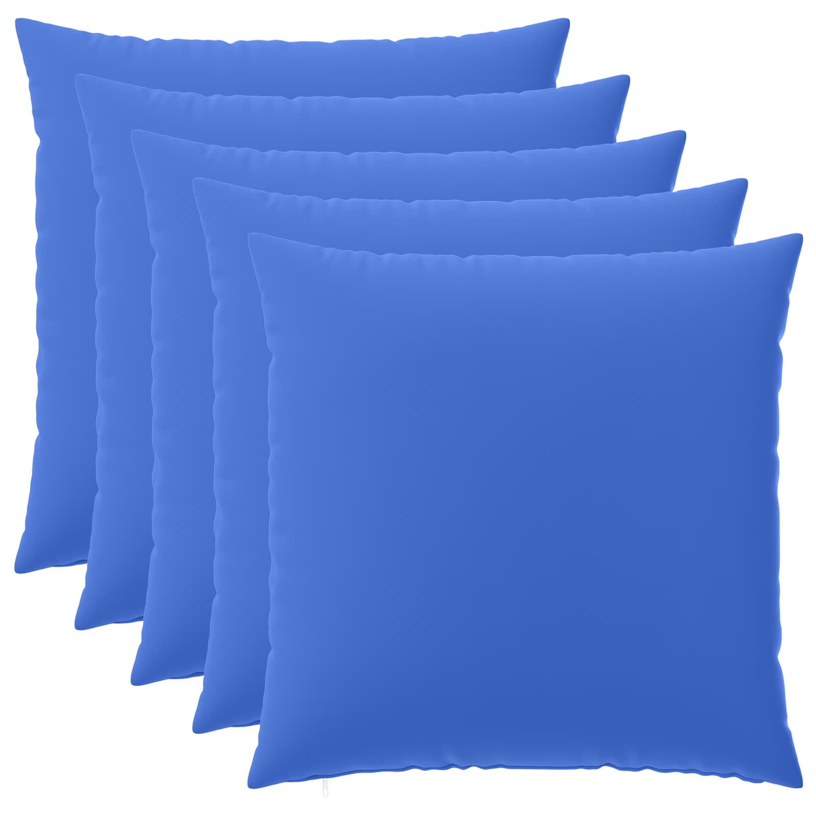 vidaXL Cushion Cover 6 pcs HEERLEN Royal Blue 80 x 80 cm Polyester 2