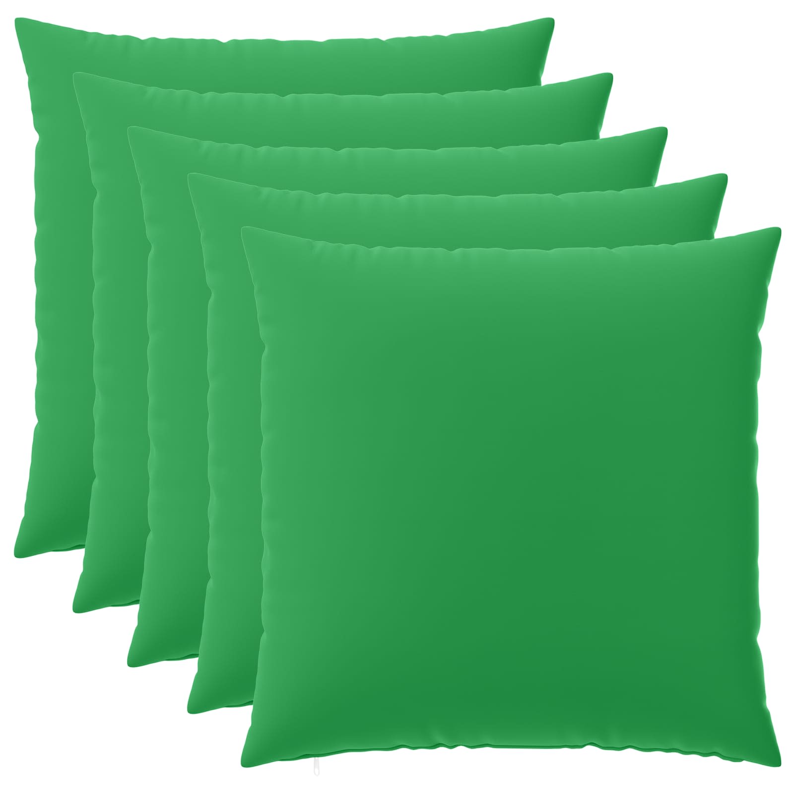 vidaXL Cushion Cover 6 pcs HEERLEN Green 80 x 80 cm Polyester 2