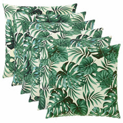 vidaXL Cushion Cover 6 pcs HEERLEN Leaf Pattern 80 x 80 cm Polyester 2