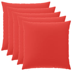 vidaXL Cushion Cover 6 pcs HEERLEN Red 80 x 80 cm Polyester 2