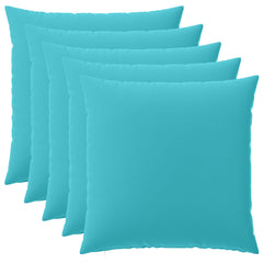 vidaXL Cushion Cover 6 pcs HEERLEN Turquoise 80 x 80 cm Polyester 2