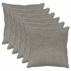 vidaXL Cushion Cover 6 pcs HEERLEN Light Grey 80 x 80 cm 2