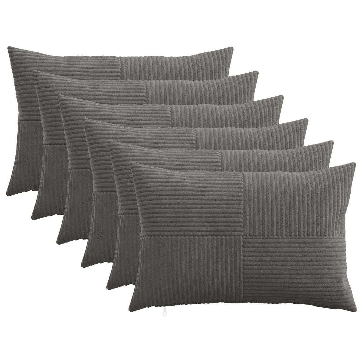 Cushion Cover ALMELO Corduroy 6 pcs