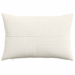 vidaXL Cushion Cover 6 pcs ALMELO Cream 40 x 60 cm Corduroy 2