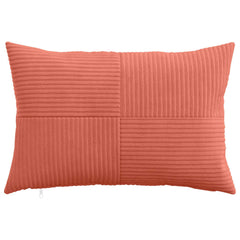 vidaXL Cushion Cover 6 pcs ALMELO Red Orange 40 x 60 cm Corduroy 2