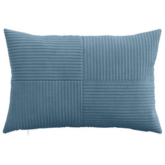 vidaXL Cushion Cover 6 pcs ALMELO Blue 40 x 60 cm Corduroy 2