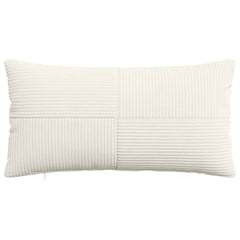 vidaXL Cushion Cover 6 pcs ALMELO Cream 40 x 70 cm Corduroy 2