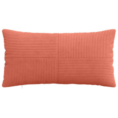 vidaXL Cushion Cover 6 pcs ALMELO Red Orange 40 x 70 cm Corduroy 2