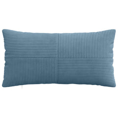 vidaXL Cushion Cover 6 pcs ALMELO Blue 40 x 70 cm Corduroy 2