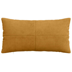 vidaXL Cushion Cover 6 pcs ALMELO Yellow 40 x 80 cm Corduroy 2