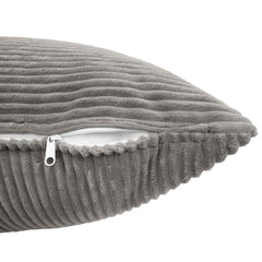 vidaXL Cushion Cover 6 pcs ALMELO Light Grey 50 x 50 cm Corduroy 5
