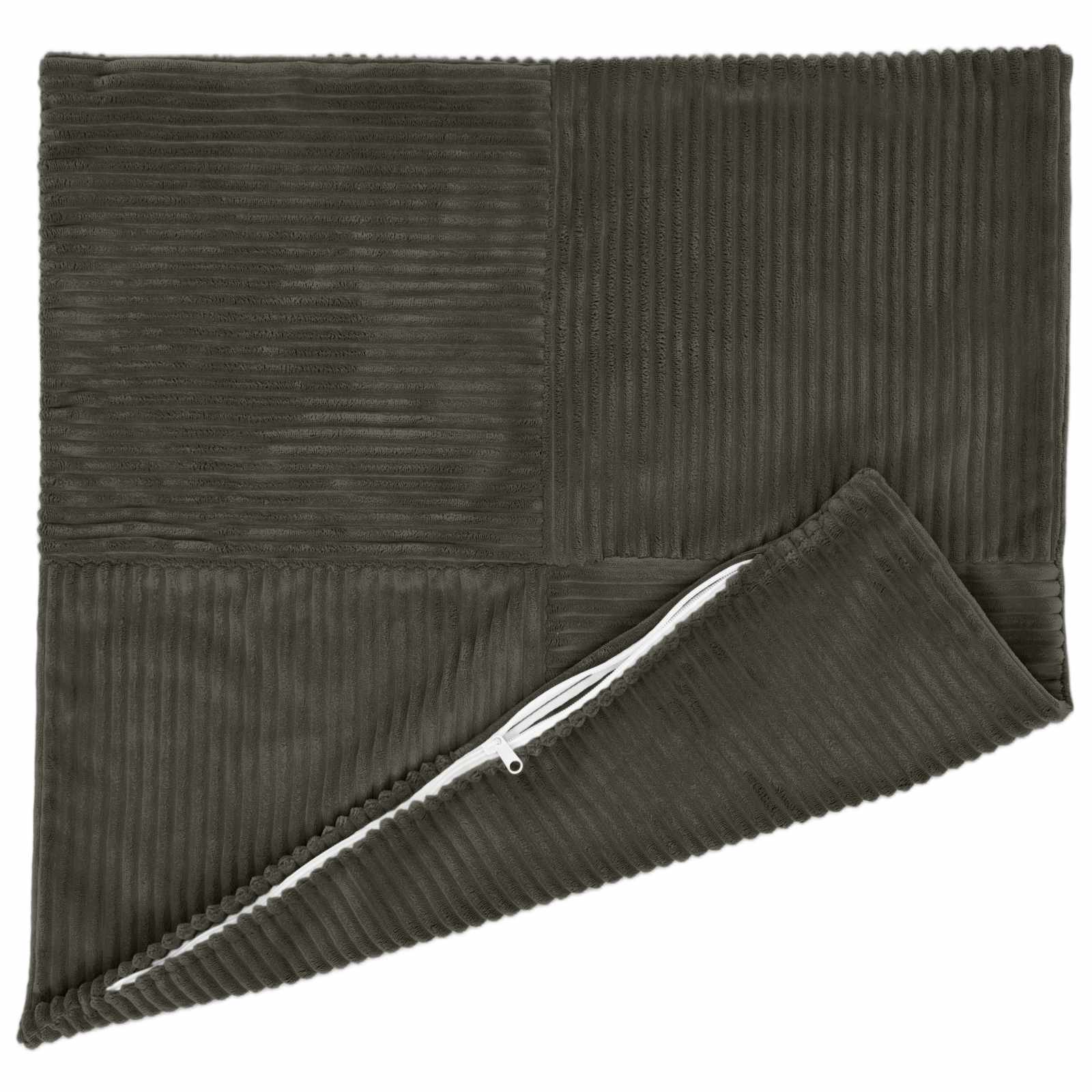 vidaXL Cushion Cover 6 pcs ALMELO Anthracite 50 x 50 cm Corduroy 3