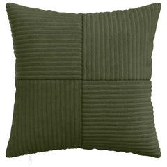 vidaXL Cushion Cover 6 pcs ALMELO Green 50 x 50 cm Corduroy 2